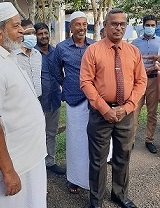 Laying foundation stone for Sewa Piyasa