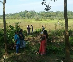 Survey of land in connection with the project of providing Mahavelya land for cultivation