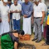 Laying foundation stone for Sewa Piyasa