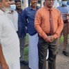 Laying foundation stone for Sewa Piyasa