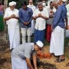 Laying foundation stone for Sewa Piyasa
