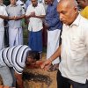 Laying foundation stone for Sewa Piyasa
